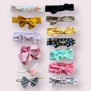 Girl Hair Head Wrap Bows - Bundle of 13